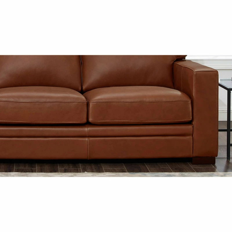 Flash Sale ๐ Hydeline USA Hydeline Dillon Top Grain Leather Sofa Collection, Cinnamon Brown, Sofa ๐ฅฐ - Image 6