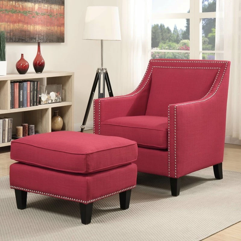 Cheapest ⭐ Picket House Emery Ottoman, Blue, Berry 😉 - Image 3