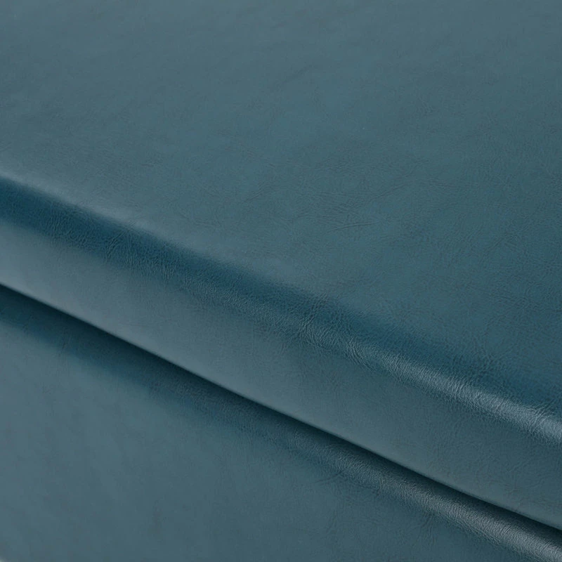 Wholesale โญ GDFStudio GDF Studio Breanna Contemporary Storage Ottoman, Teal Leather ๐ - Image 8