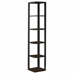 Top 10 🤩 Pilaster Designs Damian 5-Tier Corner Bookcase, Espresso ⭐