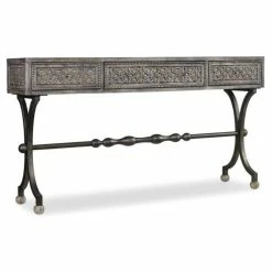 Deals 👍 Beaumont Lane 3-Drawer Console Table In Weathered Gray 🔔