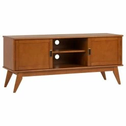 Best Pirce ⌛ Simpli Home Ltd. Draper Mid Century Low TV Media Stand 🎉