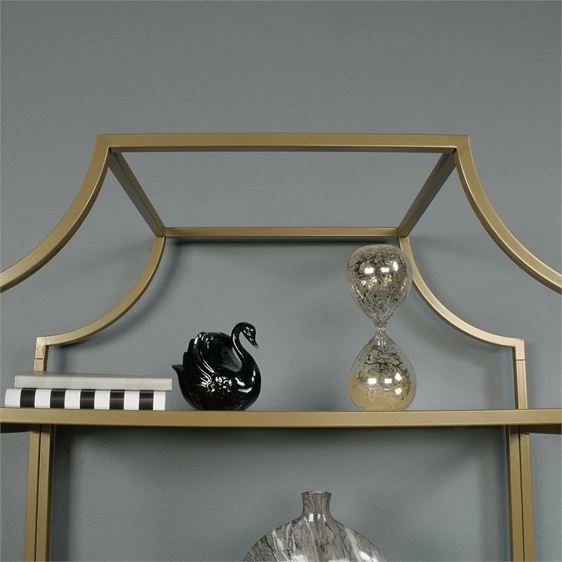 Wholesale 💯 Home Square 2 Piece Bookcase Set In Satin Gold 🔥 - Image 5
