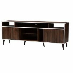 Best reviews of 😀 Baxton Studio Marion Mid-Century Modern Brown And White TV Stand 🎉