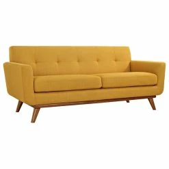 Cheap โ LexMod Engage Upholstered Fabric Loveseat, Citrus ๐