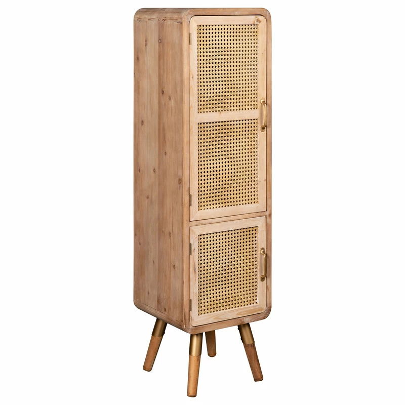 Brand new ๐งจ Statements By J Shia Tall Cane Accent Cabinet โญ