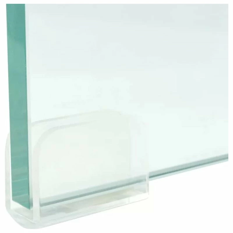 Flash Sale โ Vida XL LLC VidaXL TV Stand Monitor Riser Clear Glass 39.4" Computer LCD Desktop Shelf ๐ - Image 4