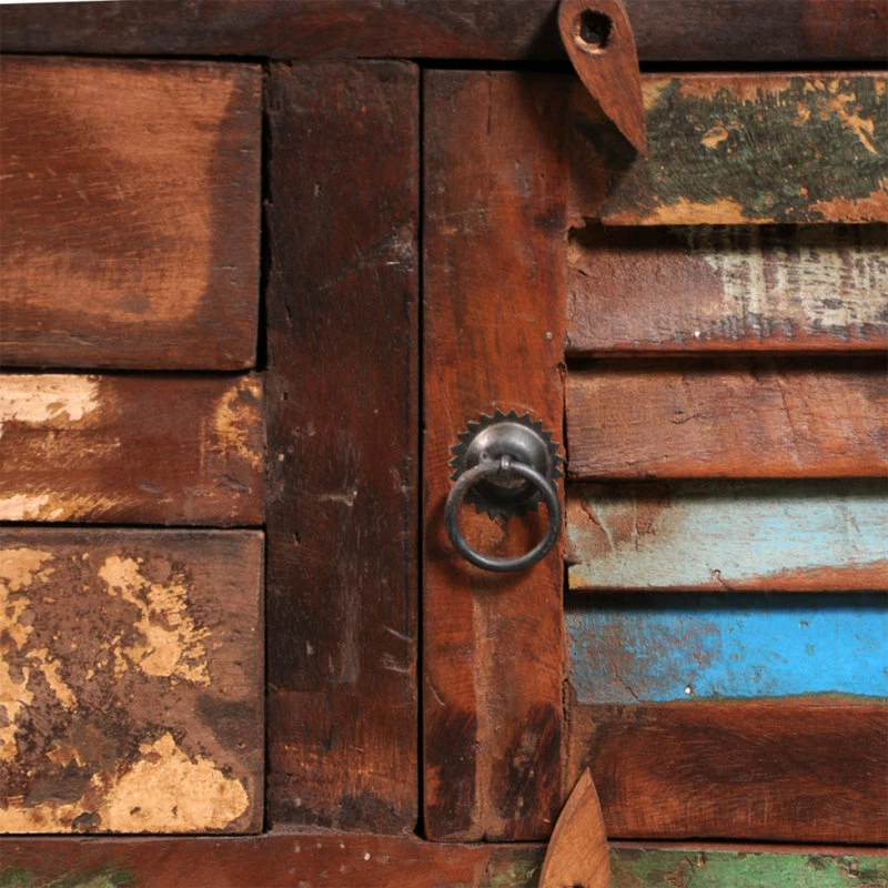 Hot Sale ๐ Vida XL LLC VidaXL Solid Wood Reclaimed TV Hi-Fi Cabinet Side Cabinet Bedside Drawer Chest ๐ - Image 3