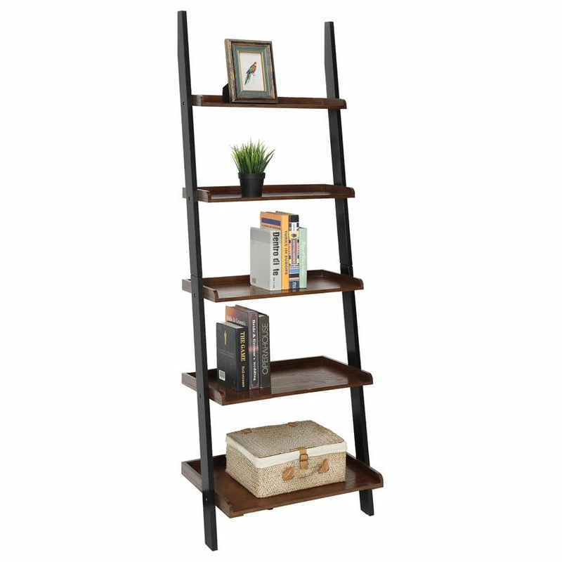 Cheap ๐ฅฐ Convenience Concepts French Country Bookshelf Ladder In Dark Brown Walnut Wood ๐ - Image 3