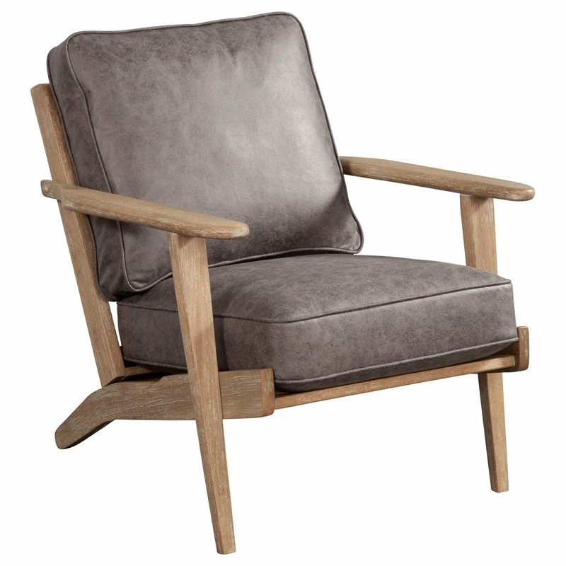 Outlet ๐ Alpine Furniture, Inc Alpine Furniture Artica Wood Lounge Chair In Gray ๐