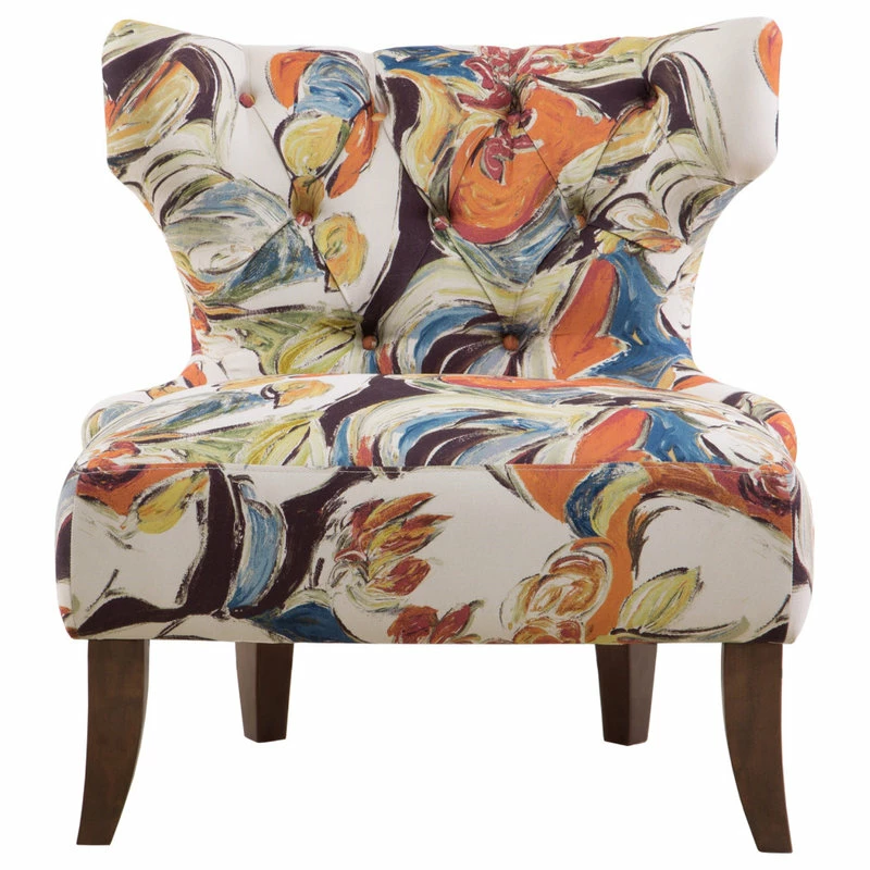 Cheapest ๐ Olliix Madison Park Erika Hourglass Tufted Armless Chair, Multi ๐คฉ - Image 6