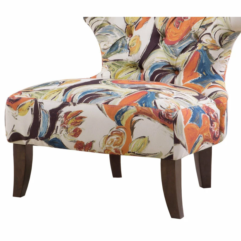 Cheapest ๐ Olliix Madison Park Erika Hourglass Tufted Armless Chair, Multi ๐คฉ - Image 5