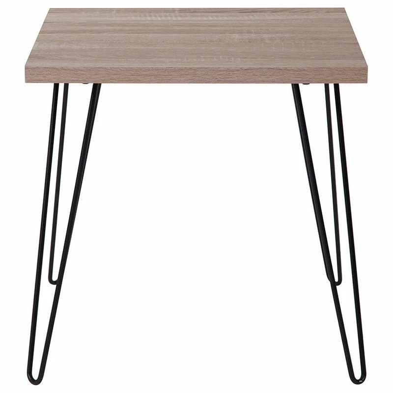 Promo 👏 Flash Furniture Contemporary Side Table With Sonoma Oak Finish NAN-JN-2628ET-GG 🌟 - Image 2