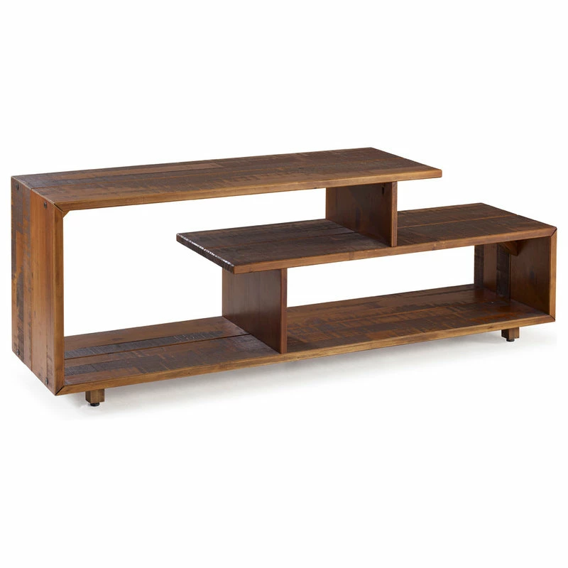 Hot Sale ๐คฉ Walker Edison 60" Rustic Solid Wood TV Stand Console Entertainment Center, Amber ๐ฏ