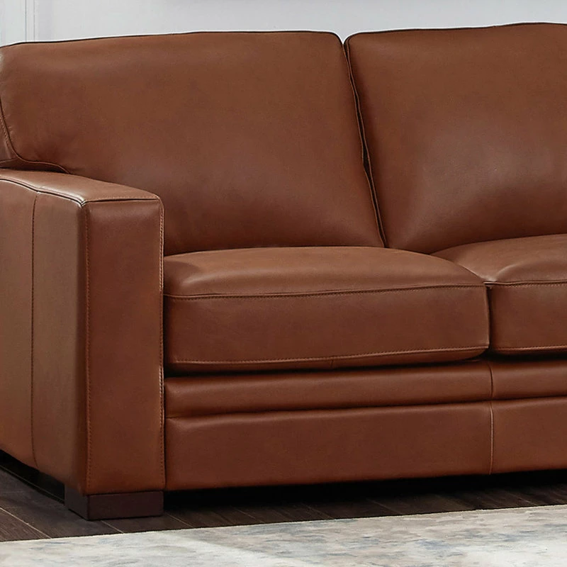 Flash Sale ๐ Hydeline USA Hydeline Dillon Top Grain Leather Sofa Collection, Cinnamon Brown, Sofa ๐ฅฐ - Image 7