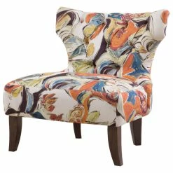 Cheapest 👍 Olliix Madison Park Erika Hourglass Tufted Armless Chair, Multi 🤩