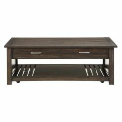 Cheap ๐ Domain Industries Inc. Lexicon Traine Wood Coffee Table In Dark Brown ๐ฅฐ