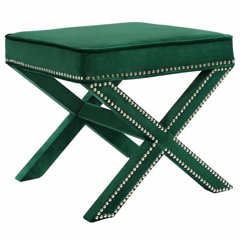 Best reviews of ๐ Meridian Furniture Nixon Green Velvet Ottoman/Bench โค๏ธ