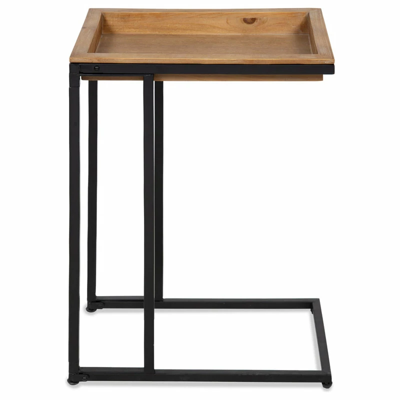 Cheapest 🔔 Uniek Lockridge Wood And Metal C-Table, Natural 18.5x12x26.75 ⌛ - Image 3