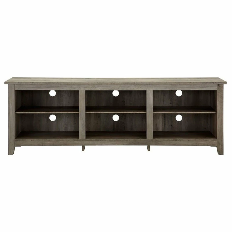 Coupon ๐ Walker Edison Furniture Company 70" Wood Media TV Stand Storage Console, Gray Wash ๐ - Image 4