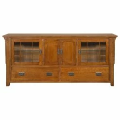 Wholesale 💯 Crafters And Weavers Mission Quarter Sawn Oak 72" TV Stand, Media Console 🌟