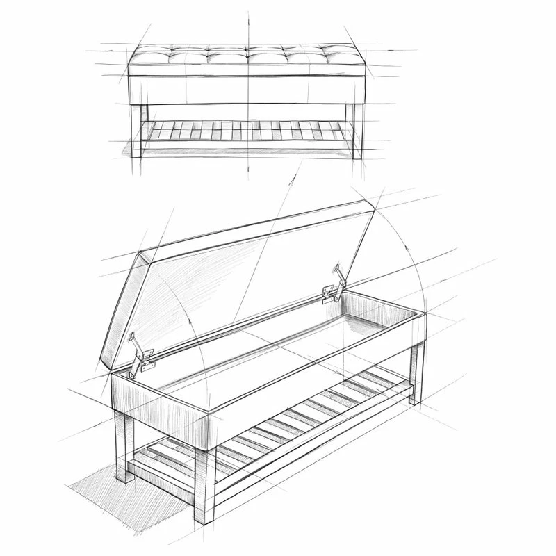 Budget ๐ Simpli Home Ltd. Cosmopolitan Storage Ottoman Bench With Open Bottom ๐งจ - Image 10