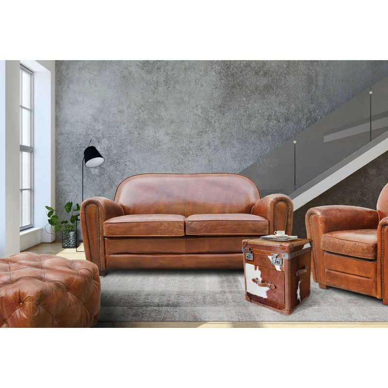 Best reviews of ๐ Pasargad Home Paris Club Genuine Leather Loveseat ๐ - Image 5