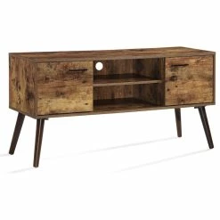 Cheapest ๐ฅฐ GDFStudio GDF Studio Amal Mid Century Modern Finished Fiberboard Entertainment Center, Pin โญ