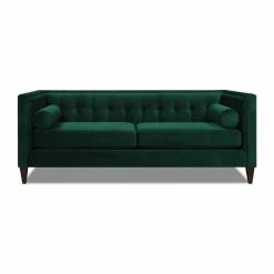 Best reviews of 🌟 Jennifer Taylor Home Jack 84" Tufted Tuxedo Sofa Double Cushion Evergreen 🎉