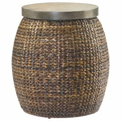 Brand new 🔥 Hammary Furniture Hammary 090-380 Hidden Treasures Round Driftwood Accent Table 🎉