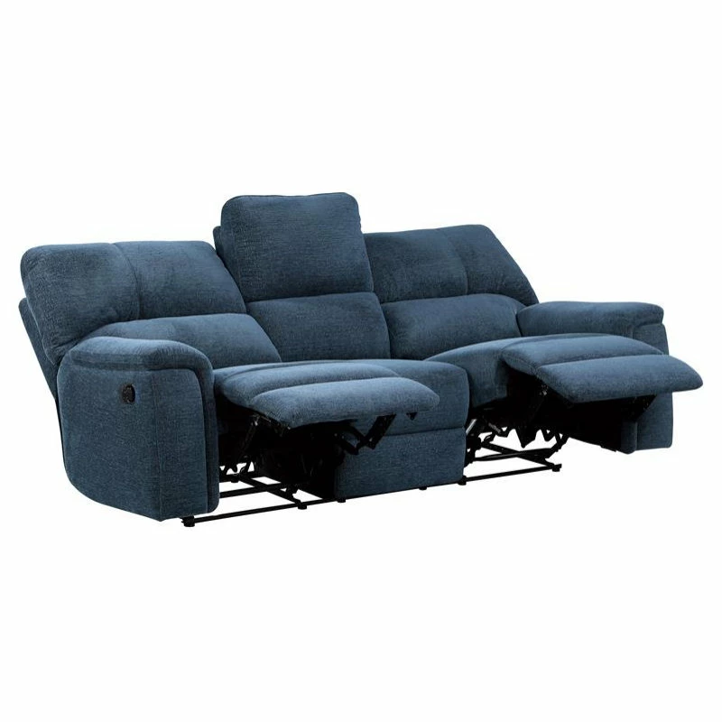 Outlet ๐ Domain Industries Inc. Lexicon Dickinson Chenille Double Reclining Sofa In Indigo ๐ - Image 4