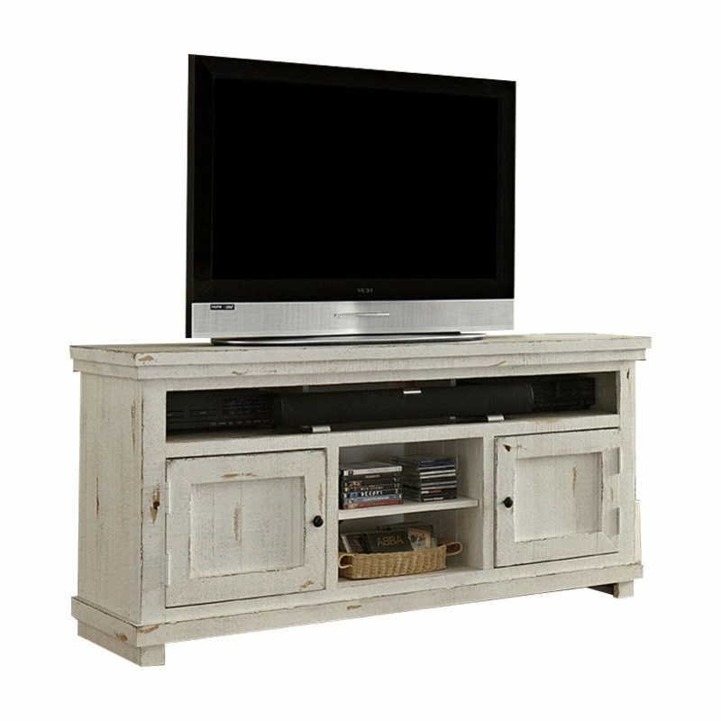Budget ๐คฉ Progressive Furniture Willow Console - Distressed White โจ