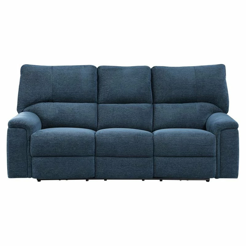 Outlet ๐ Domain Industries Inc. Lexicon Dickinson Chenille Double Reclining Sofa In Indigo ๐ - Image 3
