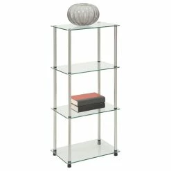 Flash Sale ๐ฏ Convenience Concepts Designs2Go Classic Glass 4 Tier Tower R2-150 ๐งจ