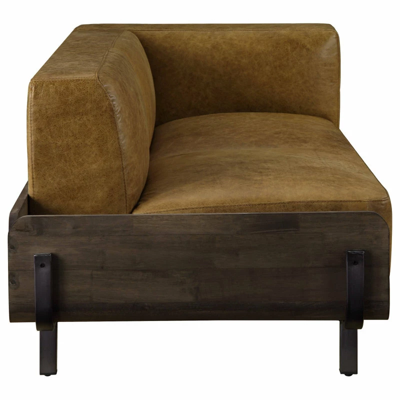 Coupon โจ Acme Furniture Sofa, Chestnut Top Grain Leather And Rustic Oak ๐ - Image 3