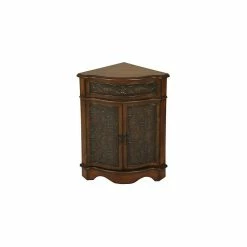 Best Pirce ✨ Welcome Home Accents Walnut Corner Cabinet 👏