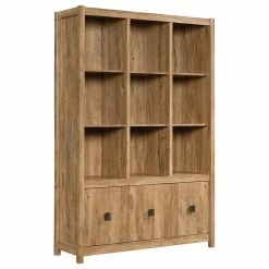 Budget ✔️ Sauder Cannery Bridge Engineered Wood 9-Cubby Bookcase In Sindoori Mango ⭐