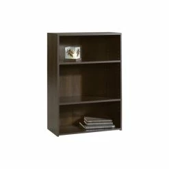 Budget ⌛ Sauder Beginnings Modern Engineered Wood 3-Shelf Bookcase In Cinnamon Cherry 💯