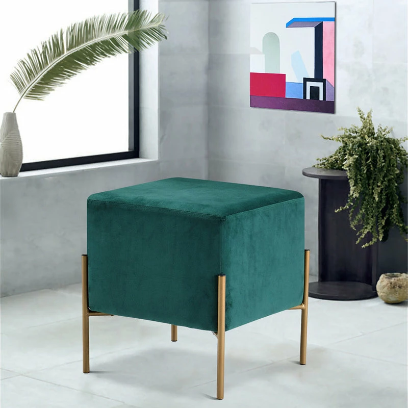 Deals ๐ฅ Meridian Furniture Isla Velvet Ottoman/Stool, Green ๐งจ - Image 2
