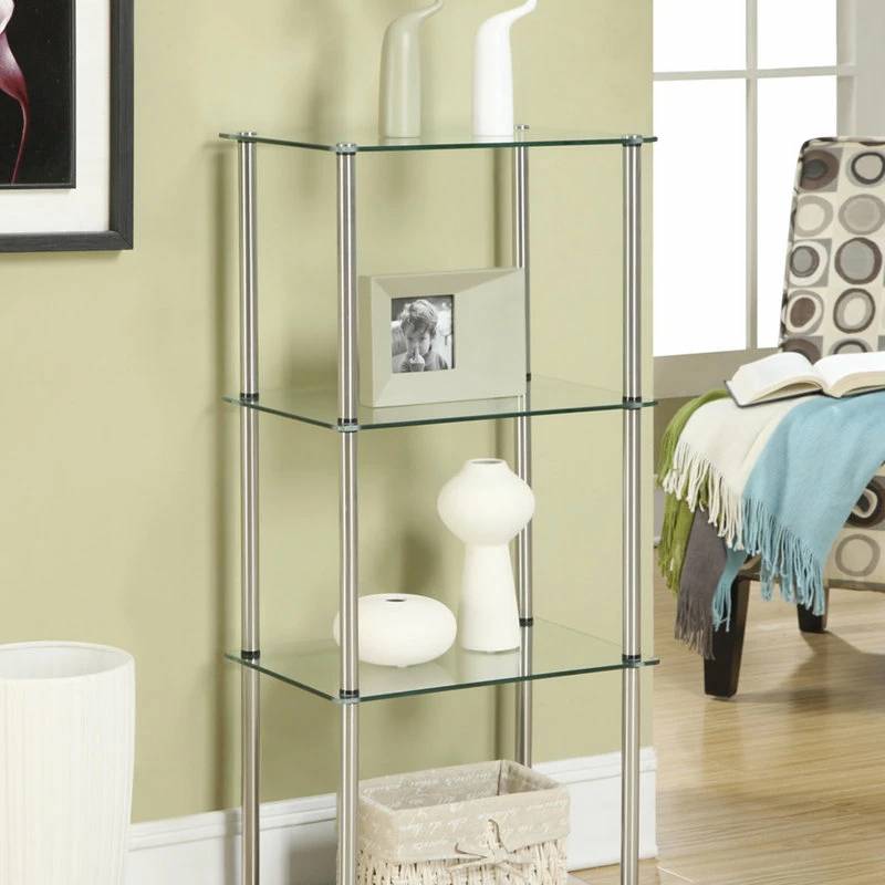 Flash Sale ๐ฏ Convenience Concepts Designs2Go Classic Glass 4 Tier Tower R2-150 ๐งจ - Image 2