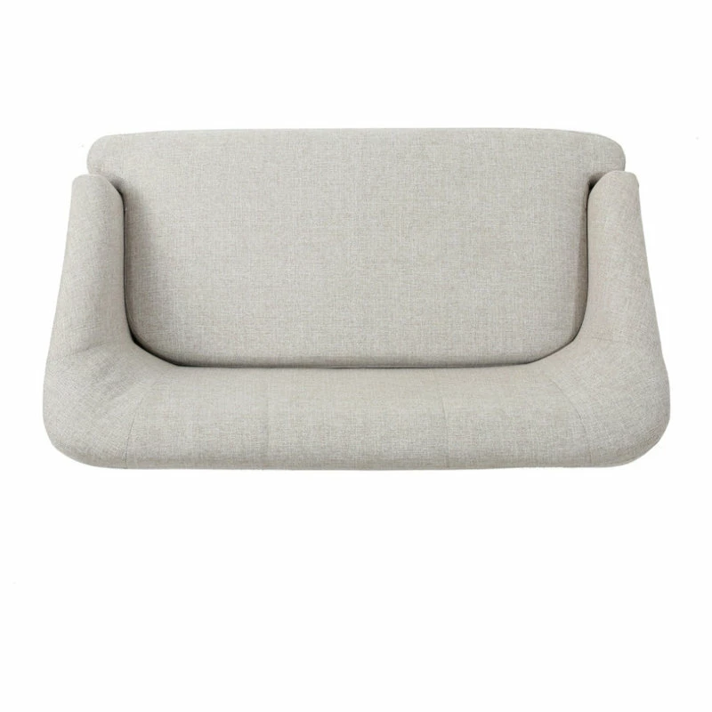 Promo 👏 GDFStudio GDF Studio Shelby Mid Century Modern Fabric Loveseat, Beige 🎁 - Image 10
