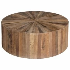 Budget 😀 Gabby Cyrano Recycled Wood Circular Coffee Table 👏