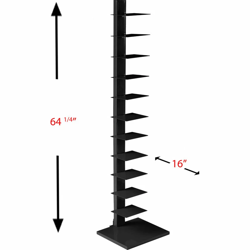 Outlet ๐ SEI Furniture Spine Book Tower - Black ๐ - Image 3