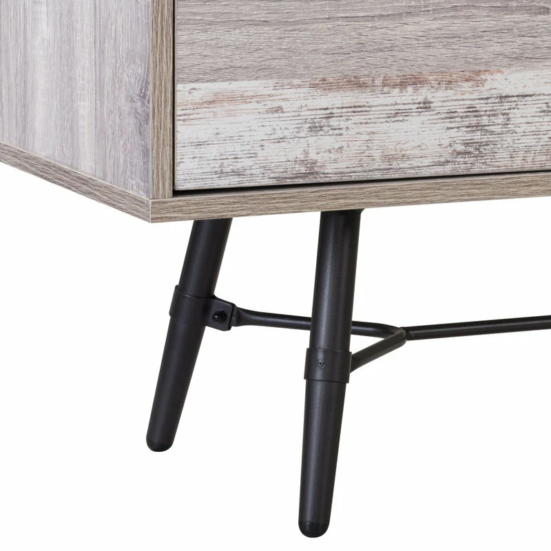 Best deal ๐ฅ CorLiving Distribution LLC CorLiving Aurora TV Bench, TVs Up To 85", Distressed Light Grey, White Duotone ๐ - Image 3