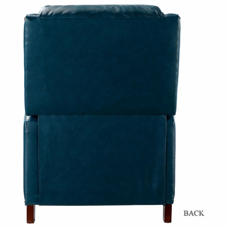 Promo 🛒 Karat Home Genuine Leather Cigar Recliner With Wingback, Turquoise 😍 - Image 4