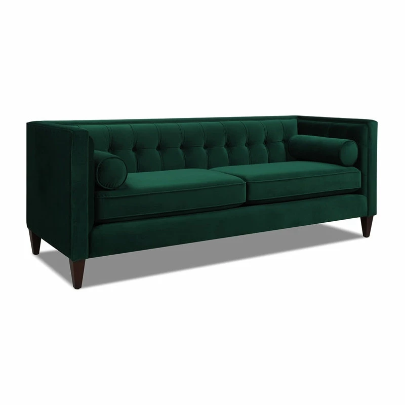 Best reviews of ๐ Jennifer Taylor Home Jack 84" Tufted Tuxedo Sofa Double Cushion Evergreen ๐ - Image 4