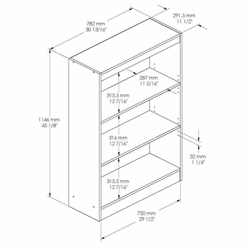 Top 10 ✔️ South Shore Furniture South Shore Axess 3-Shelf Bookcase, Pure Black ❤️ - Image 5