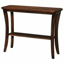 New ✔️ Leick Home Leick Boa Wood Console Table In Chocolate Cherry 👏