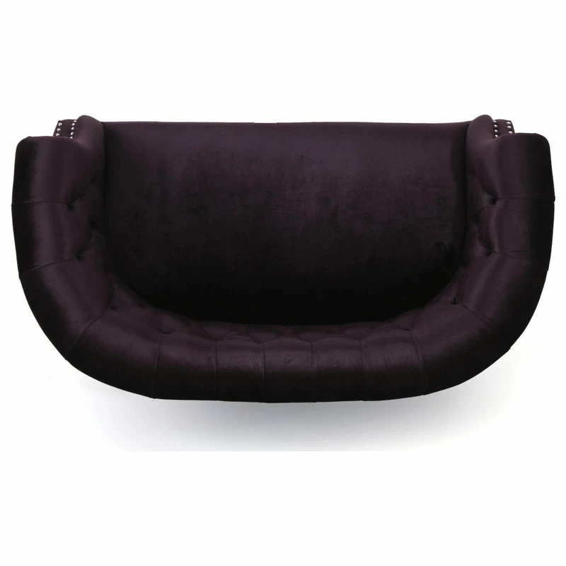 Best reviews of โค๏ธ GDFStudio GDF Studio Melaina Tufted Scroll Arm New Velvet Loveseat, Blackberry ๐ - Image 9