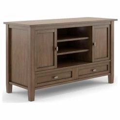 Best Sale ⌛ Simpli Home Ltd. Warm Shaker TV Media Stand ❤️